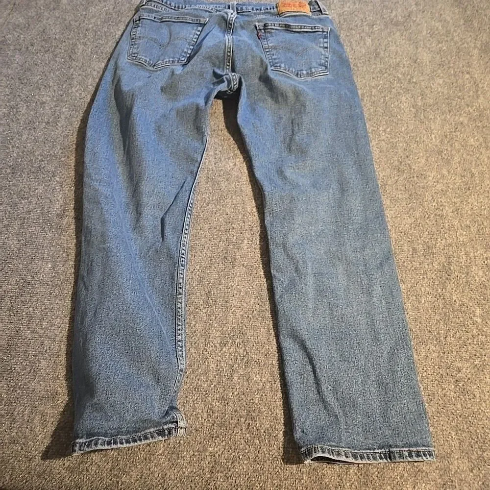 Levis Jeans Mens 34x29 (Fits 32x28) Blue 505 Straight Fit Medium Wash Cotton